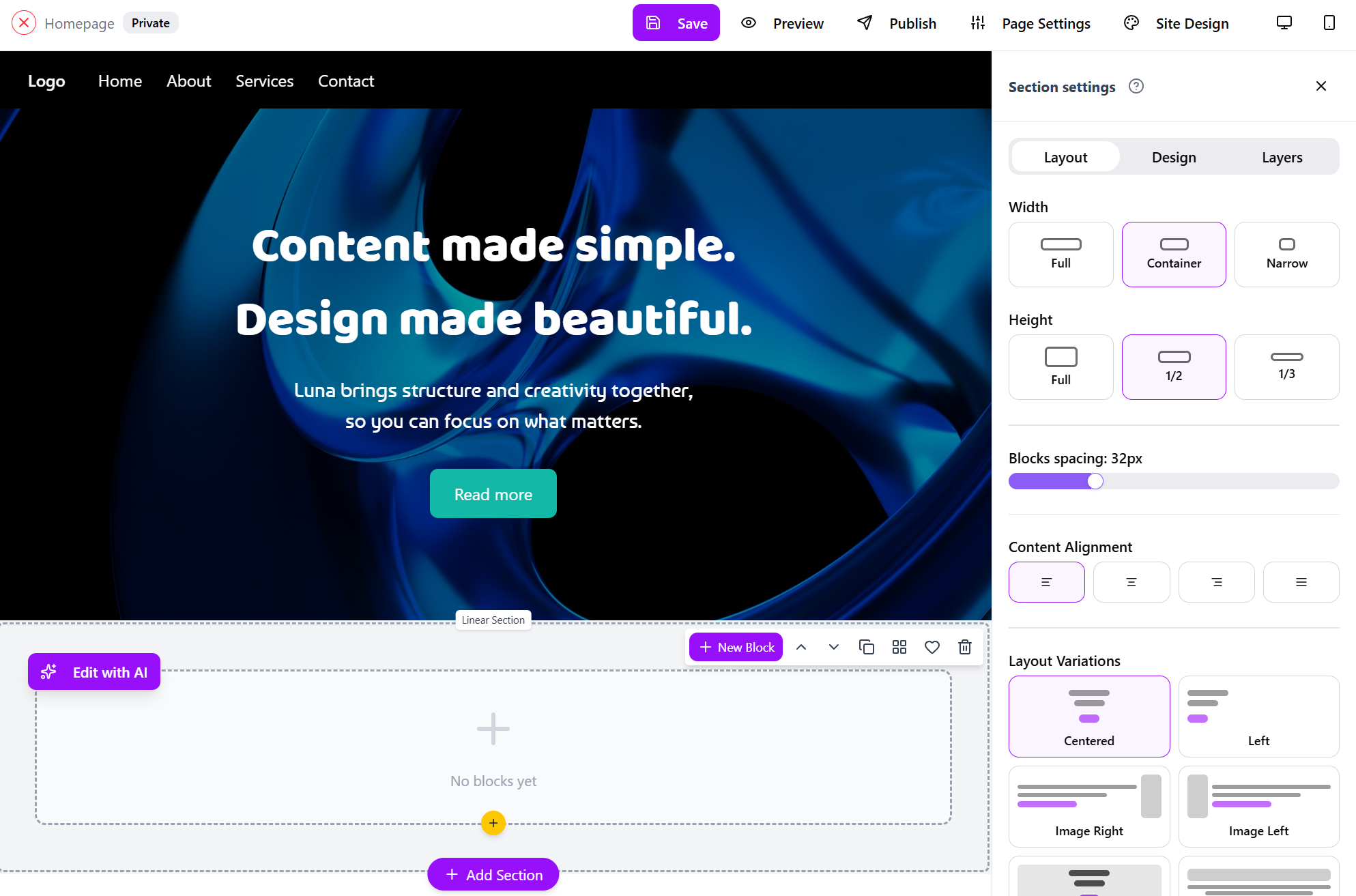 Website Editor Demo